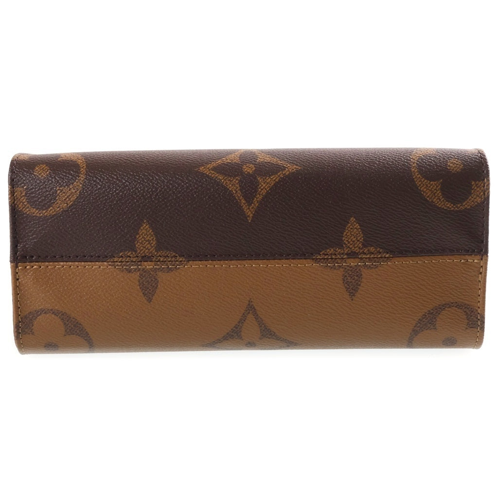 LOUIS VUITTON(ルイヴィトン) モノグラム オンザゴーPM ハンドバッグ ショルダーバッグ 2WAY ブラウン PVC×レザー M46373 ICタイプ レディース