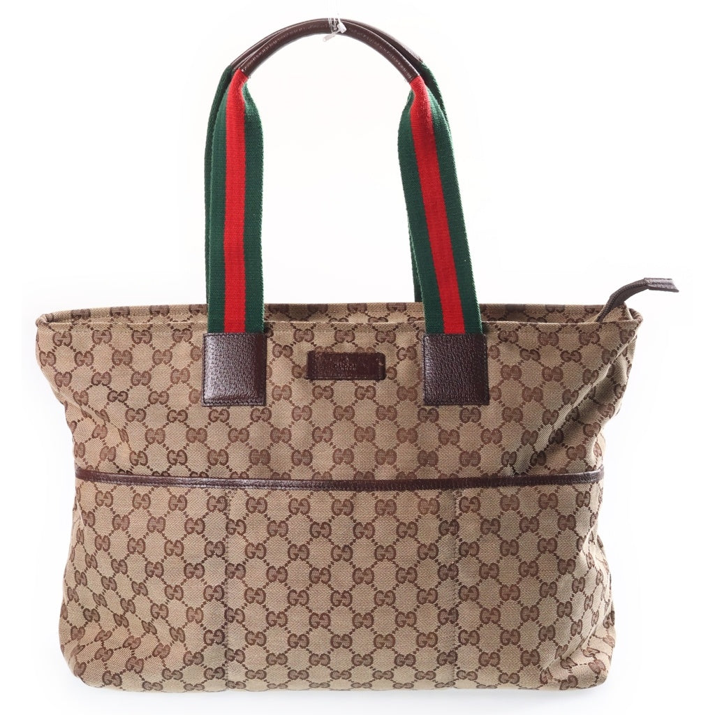 GUCCI(グッチ) ■GG柄 シェリーライン トートバッグ ブラウン ジャガード 155524 レディース