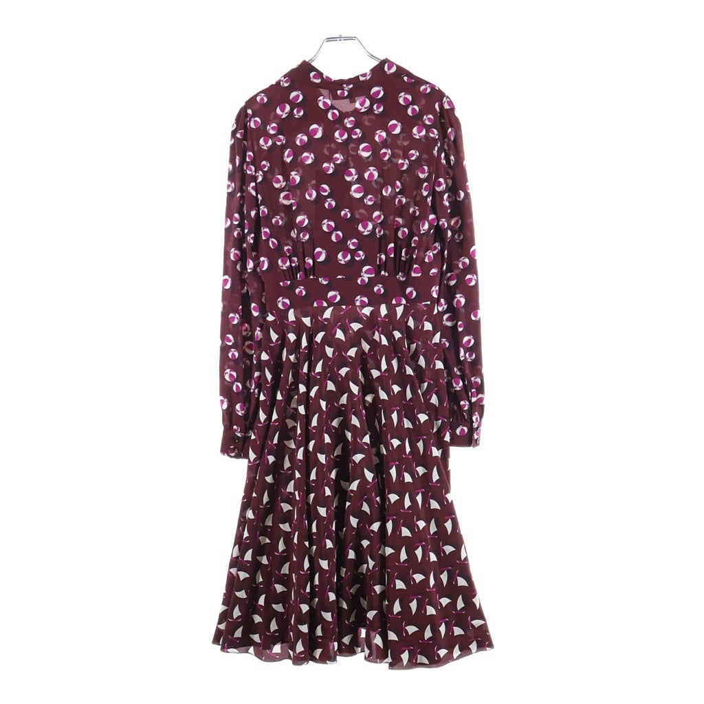 GUCCI(グッチ) 総柄シルクワンピース レディース