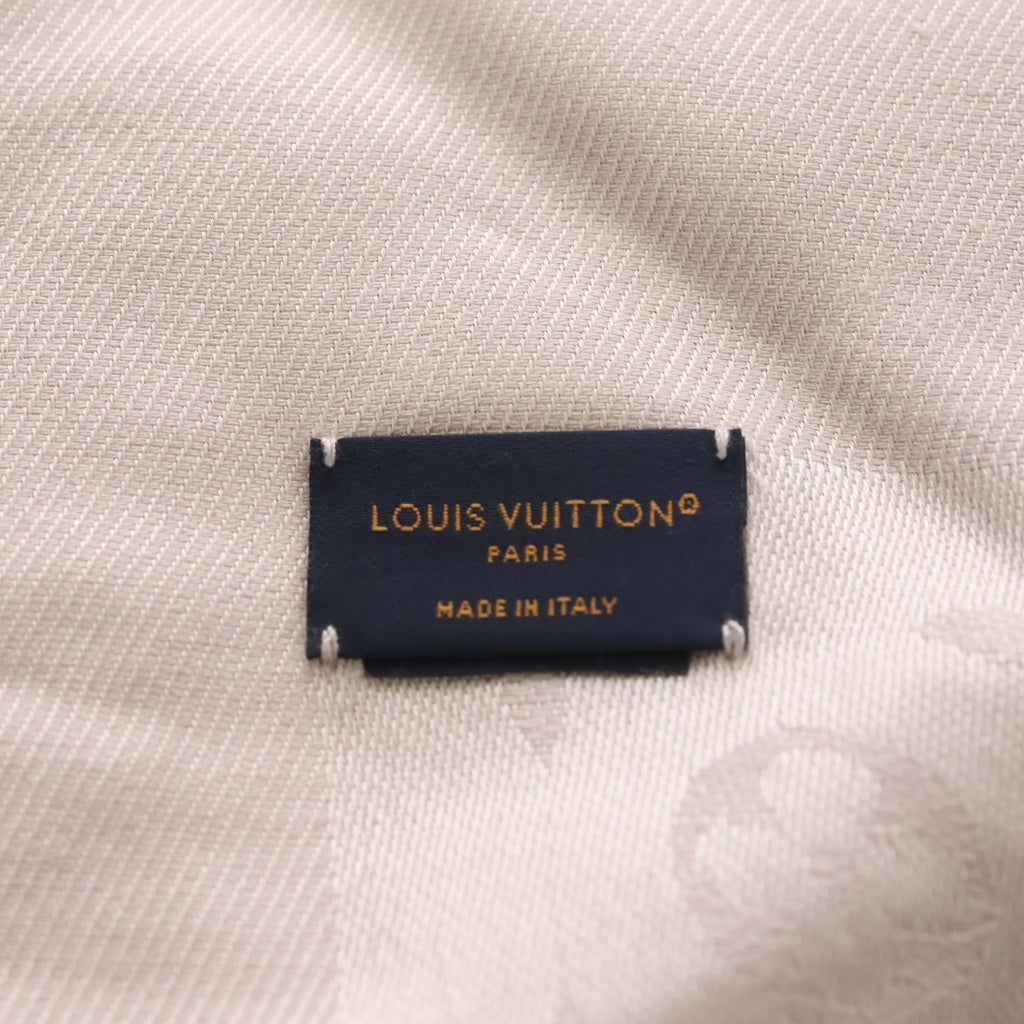 LOUIS VUITTON(ルイヴィトン) ■ショール モノグラム ウール×シルク ピンク レディース