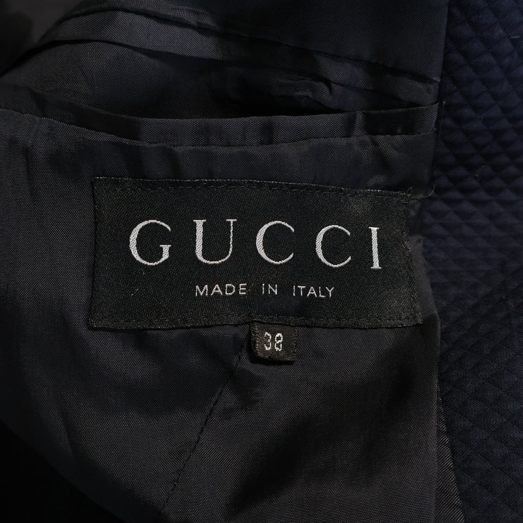 GUCCI(グッチ) ■グッチ ジャケット ネイビー コットン レディース