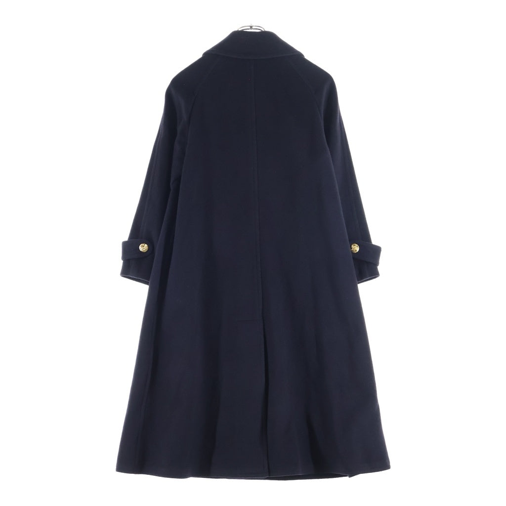 CELINE(セリーヌ) ■ダブルレスト ロングコート ネイビー ウール レディース
