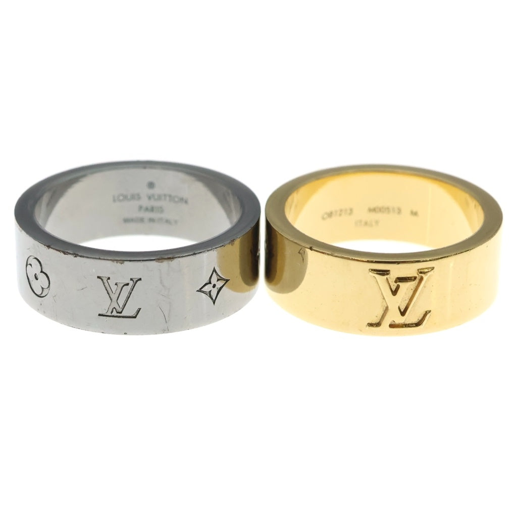 LOUIS VUITTON(ルイヴィトン) リングLV インスティンクト 2セットゴールド×シルバー #M M00513