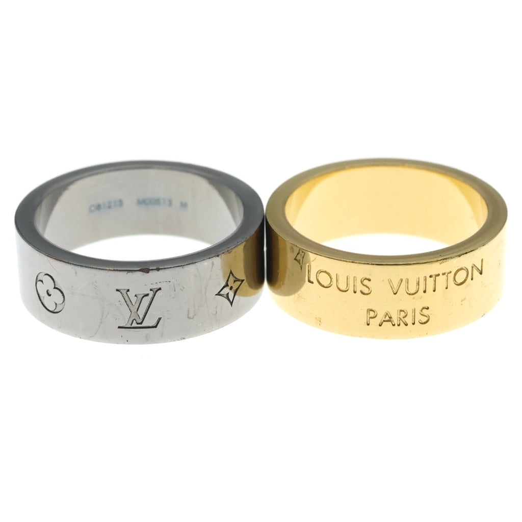 LOUIS VUITTON(ルイヴィトン) リングLV インスティンクト 2セットゴールド×シルバー #M M00513