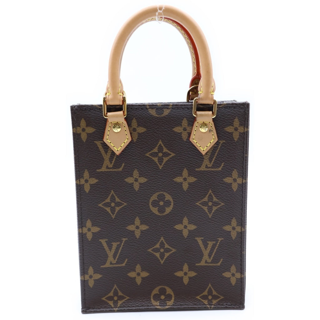 LOUIS VUITTON(ルイヴィトン) モノグラム プティットサックプラ PVC レザー 2WAY ハンド ショルダーバッグ ブラウン M69442 RFID レディース