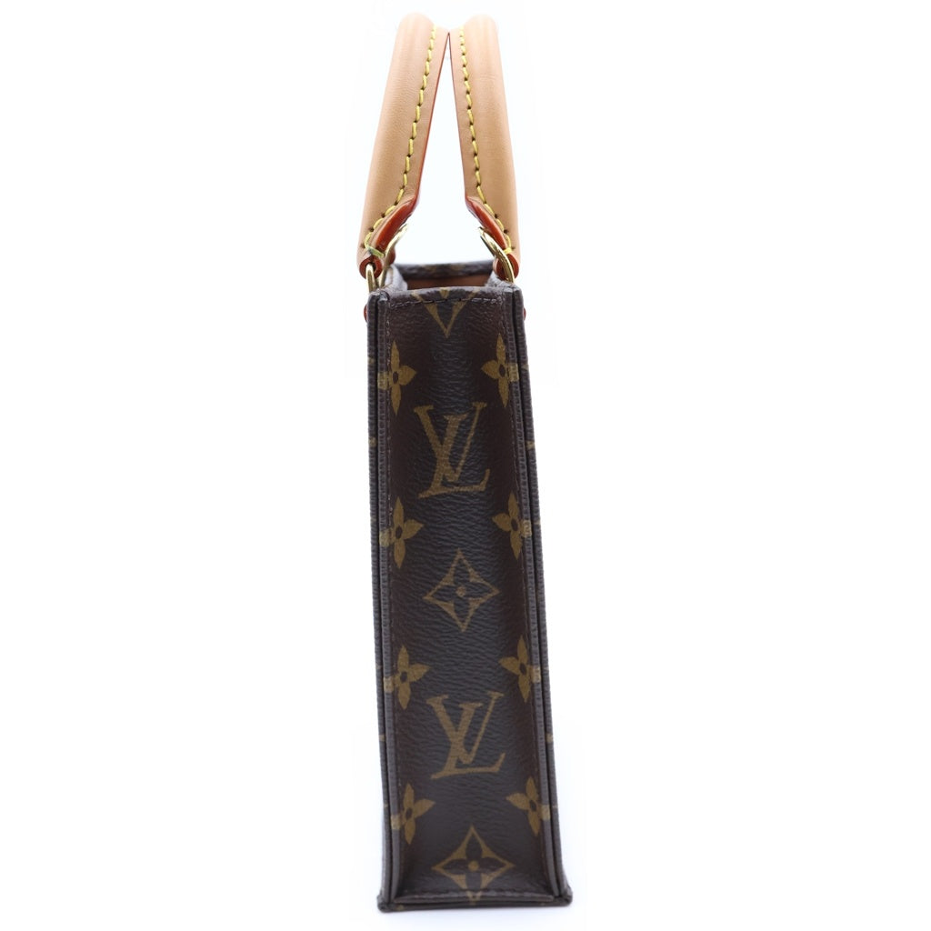 LOUIS VUITTON(ルイヴィトン) モノグラム プティットサックプラ PVC レザー 2WAY ハンド ショルダーバッグ ブラウン M69442 RFID レディース