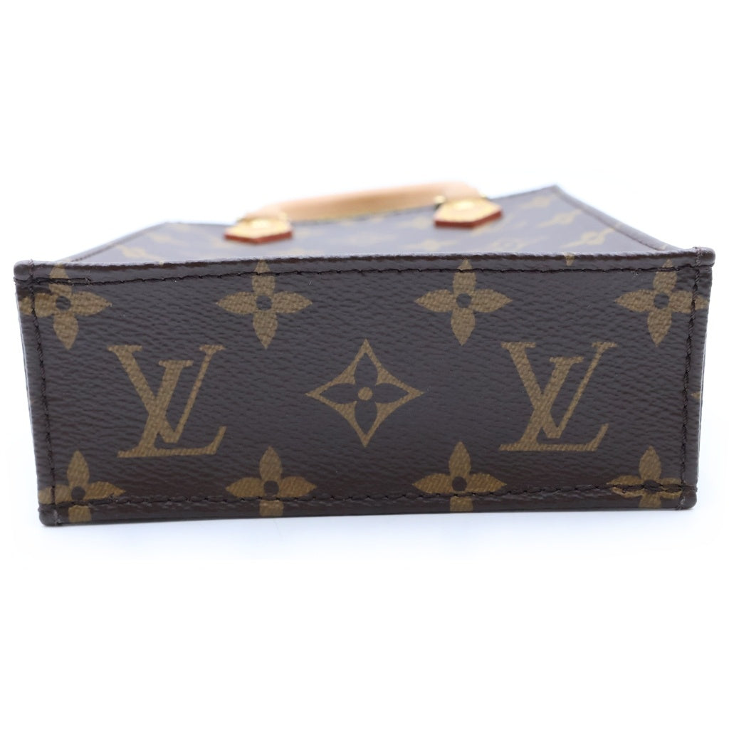 LOUIS VUITTON(ルイヴィトン) モノグラム プティットサックプラ PVC レザー 2WAY ハンド ショルダーバッグ ブラウン M69442 RFID レディース