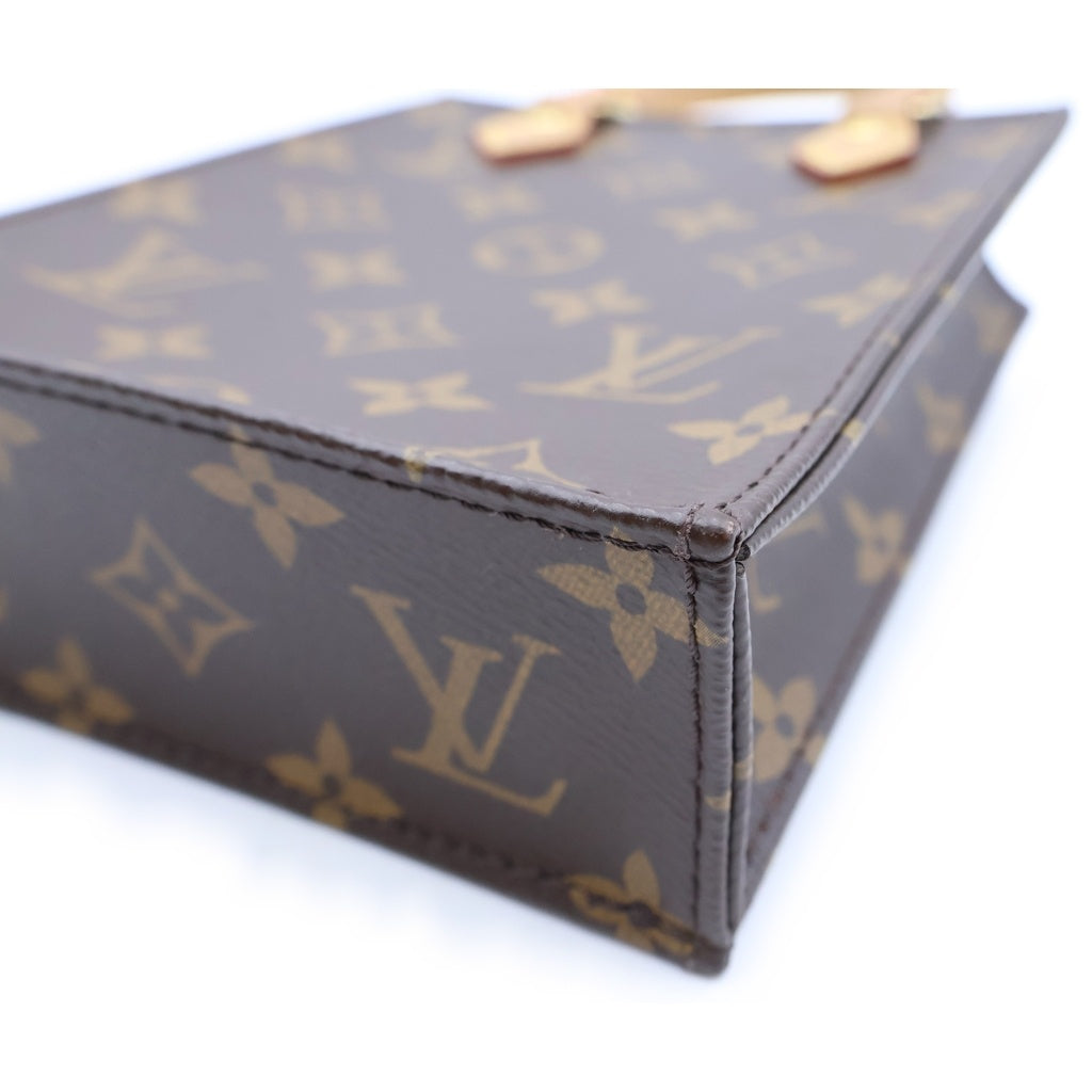 LOUIS VUITTON(ルイヴィトン) モノグラム プティットサックプラ PVC レザー 2WAY ハンド ショルダーバッグ ブラウン M69442 RFID レディース