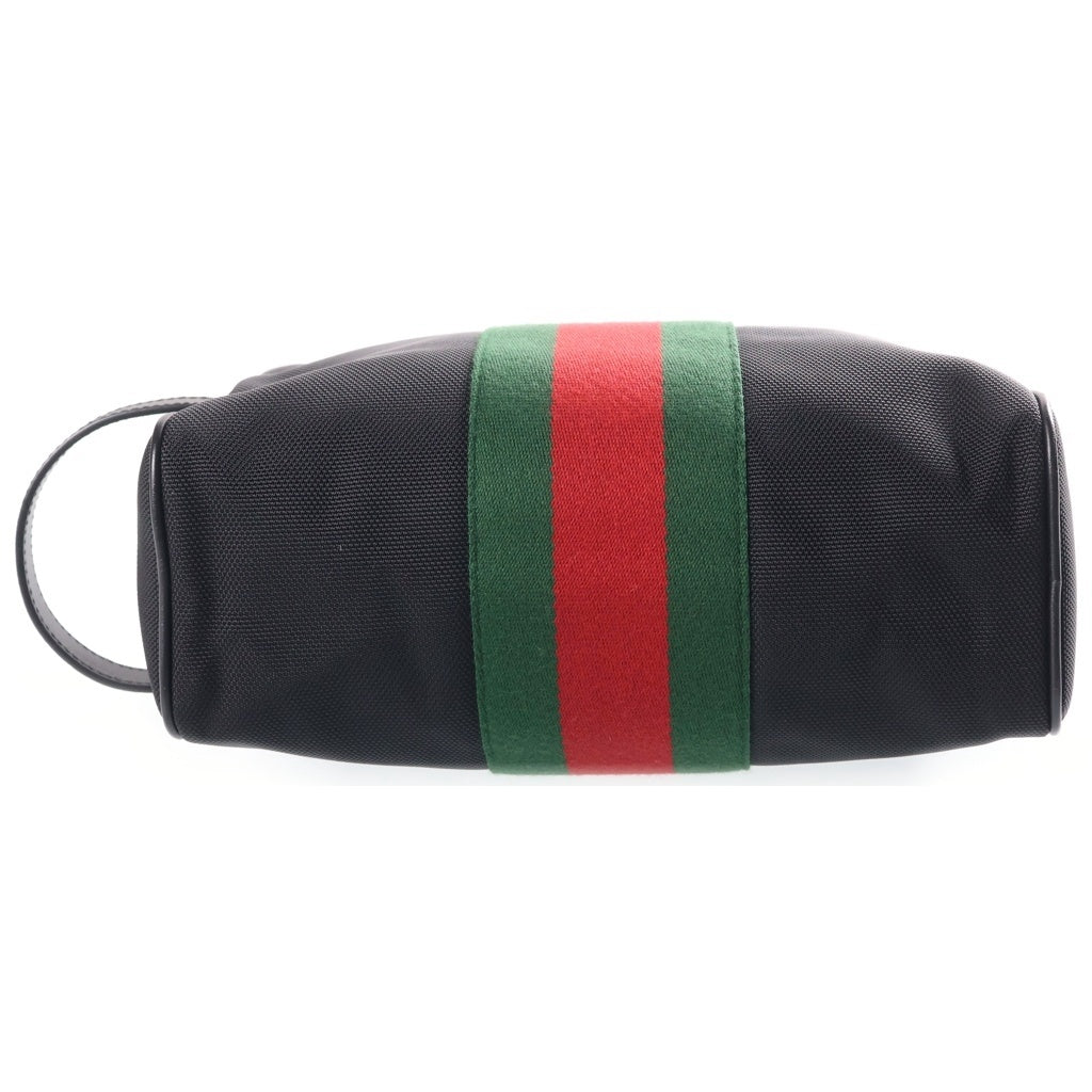 GUCCI(グッチ) シェリーライン キャンバス クラッチ セカンドバッグ ブラック 630916 レディース