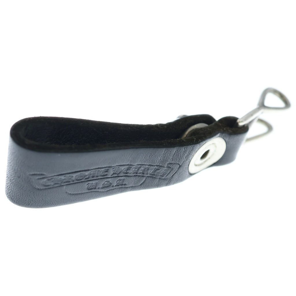 CHROME HEARTS(クロムハーツ) □BELT LOOP D RING Dカンハートボールボタンベルトループ ブラック×シルバー