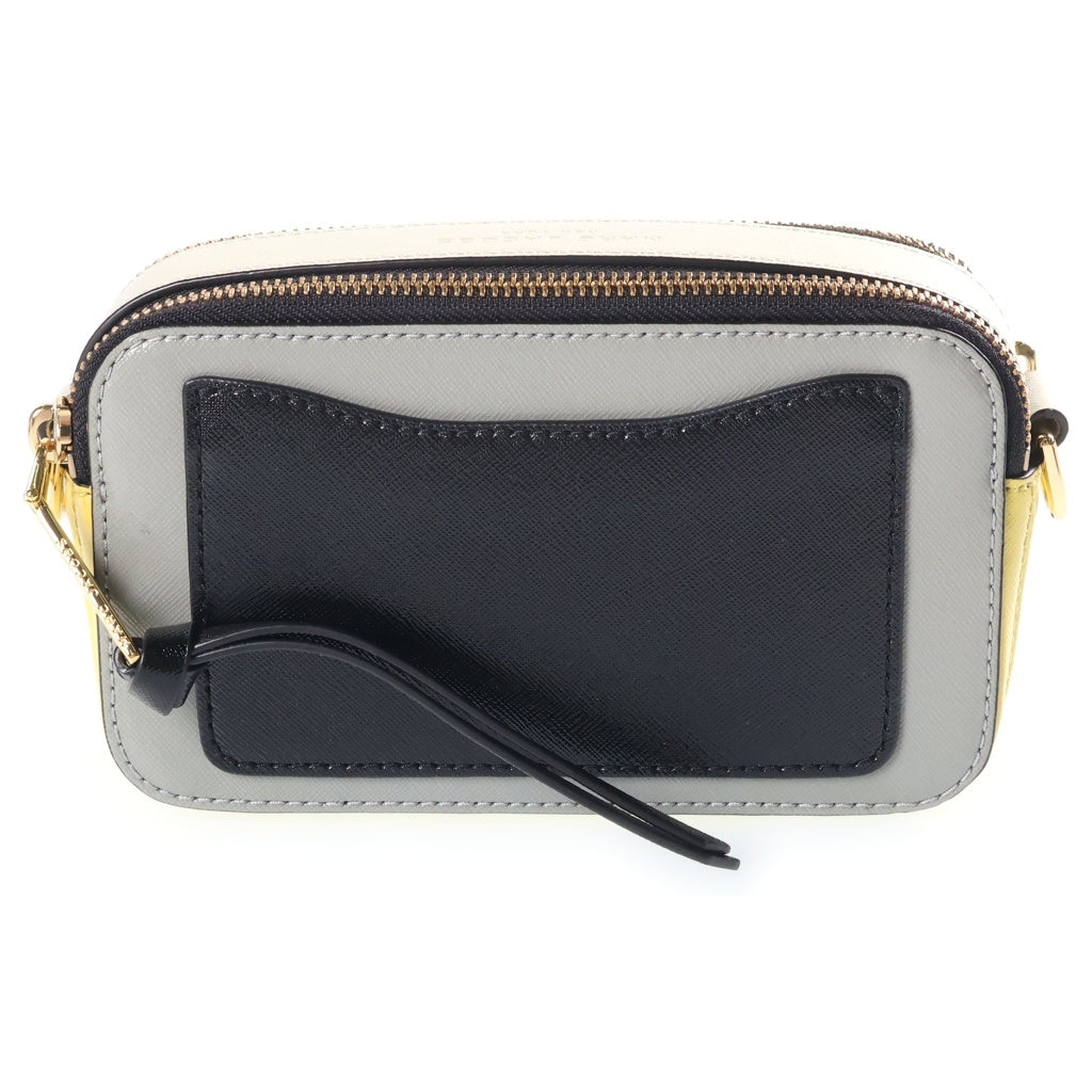 Heaven by Marc Jacobs(ヘブンバイマークジェイコブス) スナップショット ショルダーバッグ グレー×イエロー レザー レディース