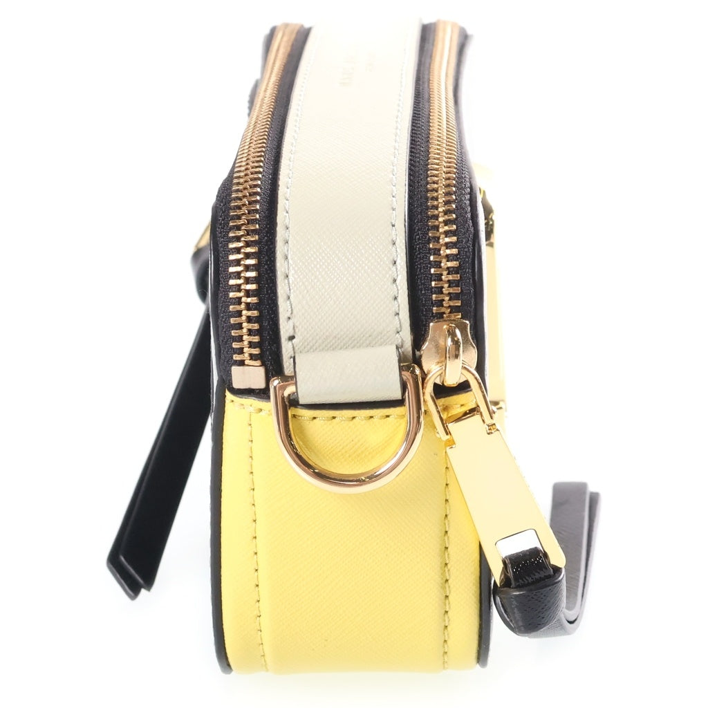 Heaven by Marc Jacobs(ヘブンバイマークジェイコブス) スナップショット ショルダーバッグ グレー×イエロー レザー レディース