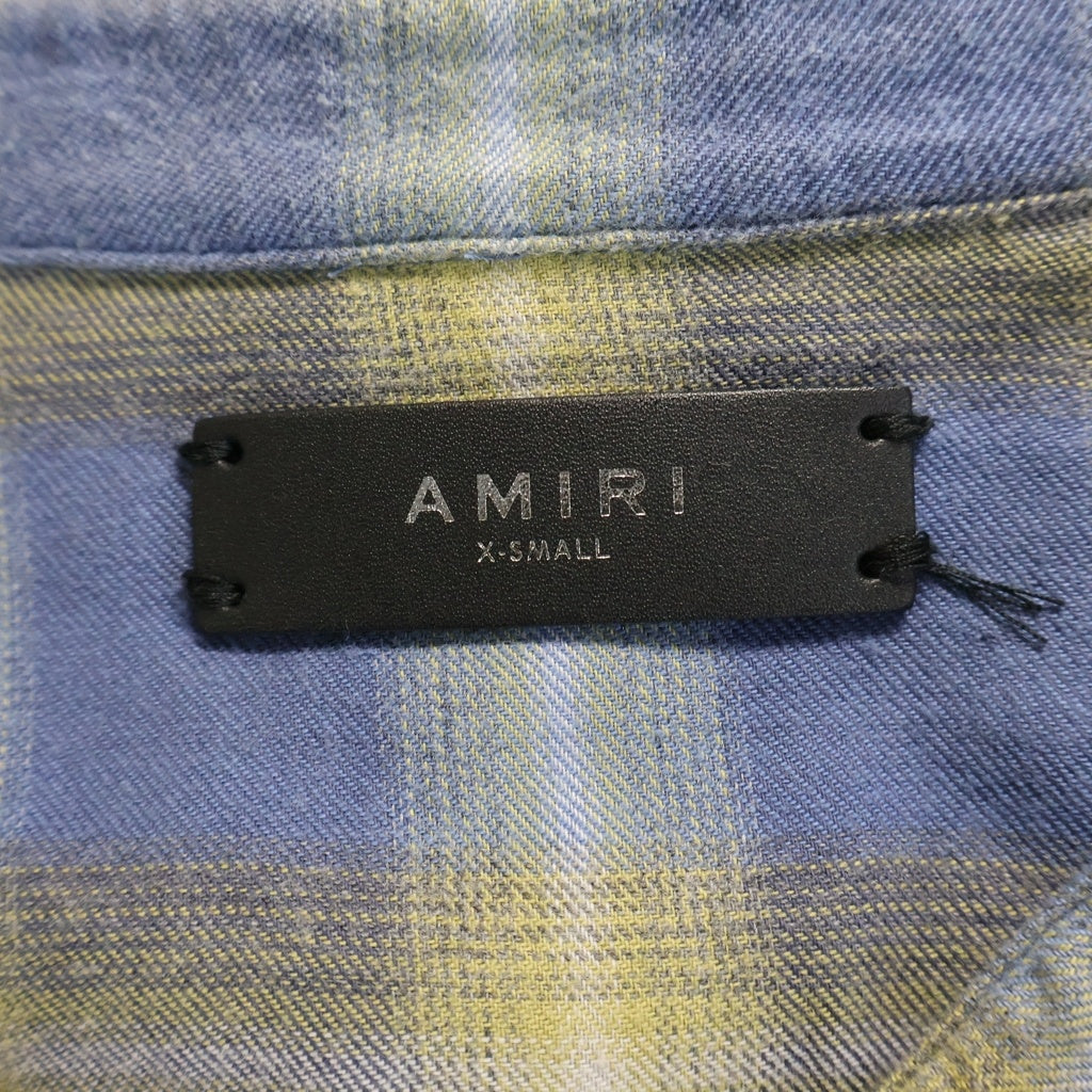 AMERI(アメリ) ■ダメージチェックシャツ #XS