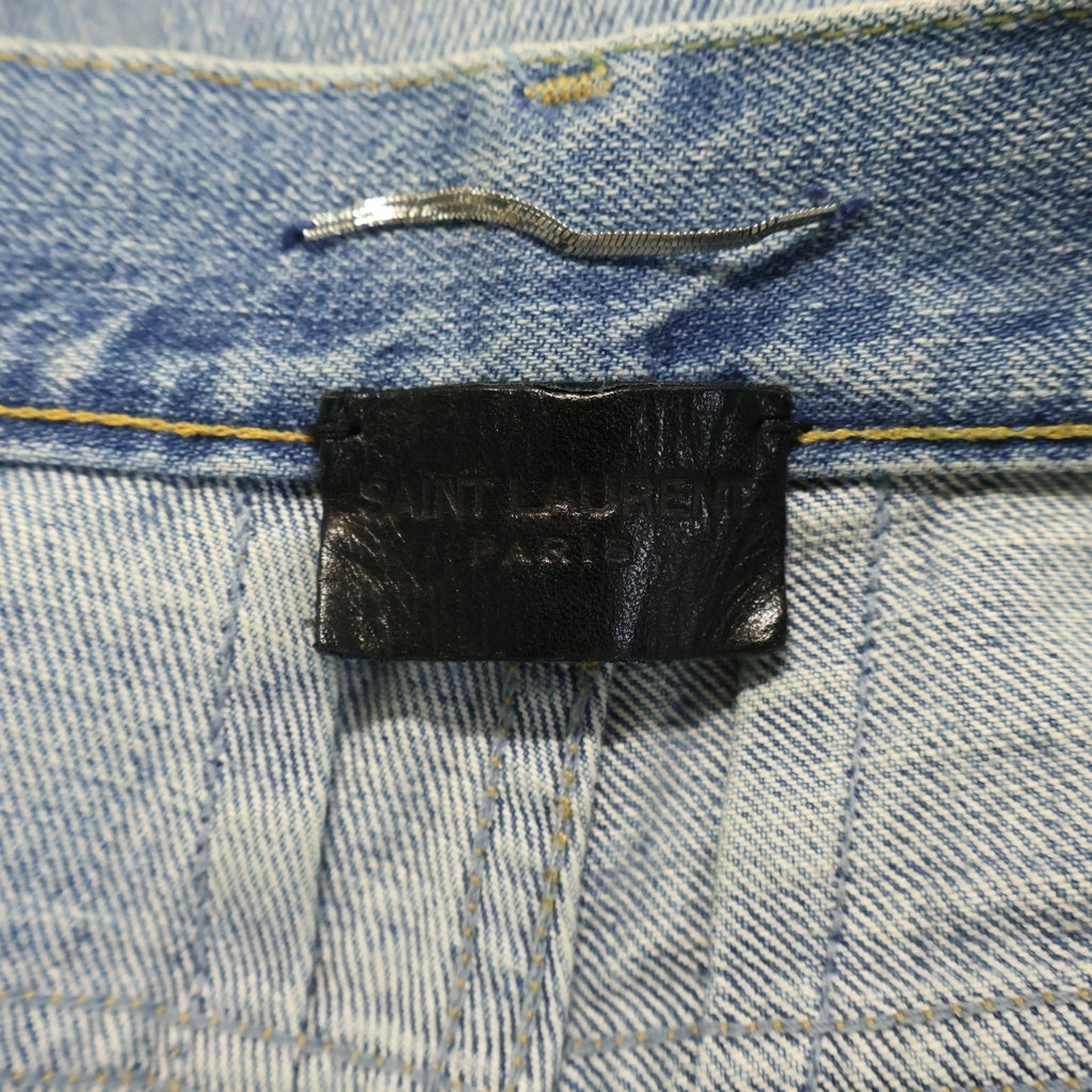 SAINT LAURENT PARIS(サンローランパリ) ダメージ スキニーデニムパンツ ジーンズ インディゴブルー #29 D05Q 379864 Y859L 4164
