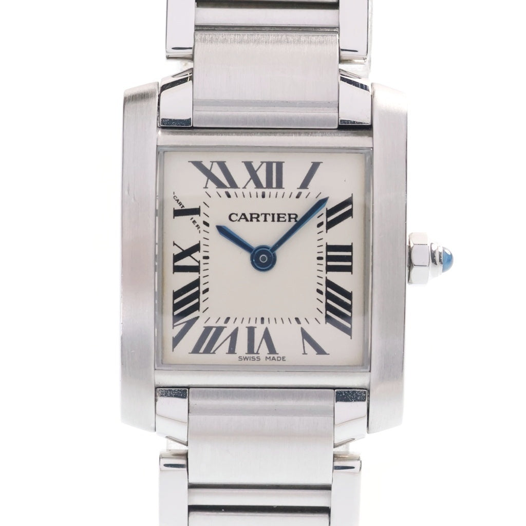 Cartier(カルティエ) タンクフランセーズSM 白文字盤 SS/QZ W51008Q3