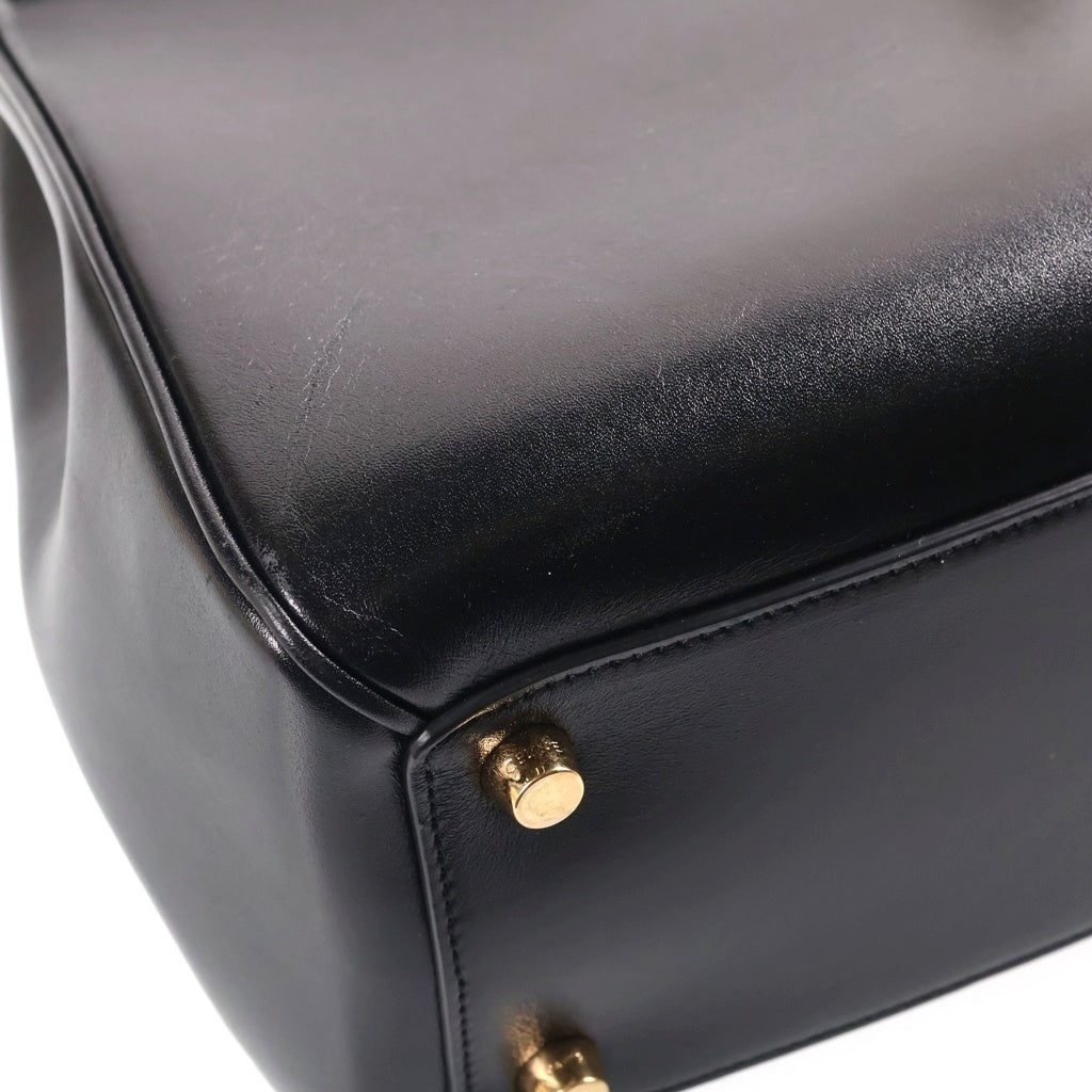 CELINE(セリーヌ) 16 セーズ ミディアム ハンドバッグ ショルダーバッグ 2WAYバッグ ブラック カーフ 187373BEY.38NO レディース