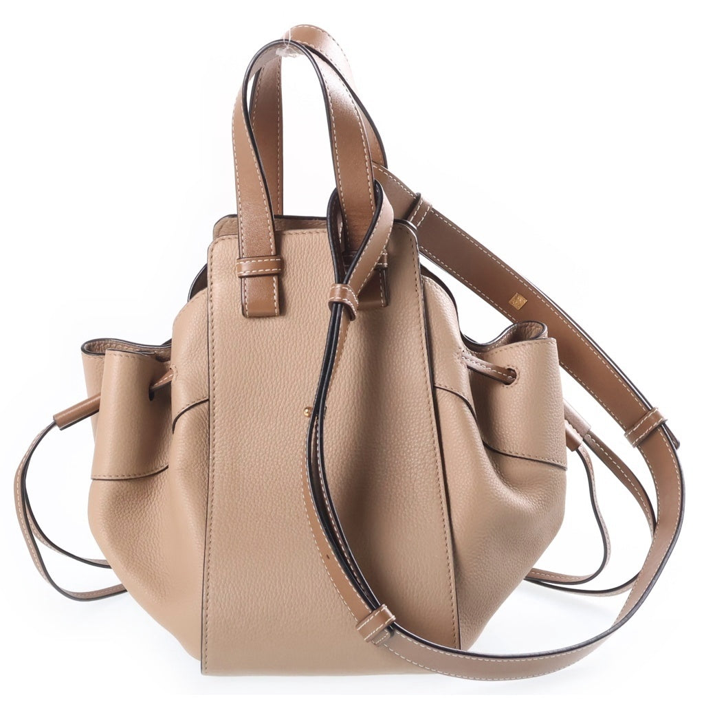 LOEWE(ロエベ) ハンモック スモール ハンドバッグ ショルダーバッグ ベージュ レザー 387.30.S35 レディース