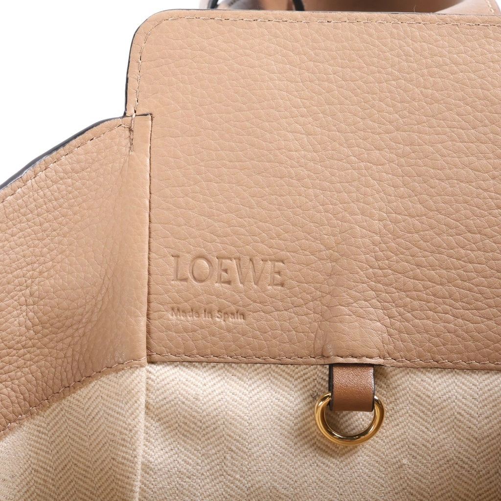 LOEWE(ロエベ) ハンモック スモール ハンドバッグ ショルダーバッグ ベージュ レザー 387.30.S35 レディース