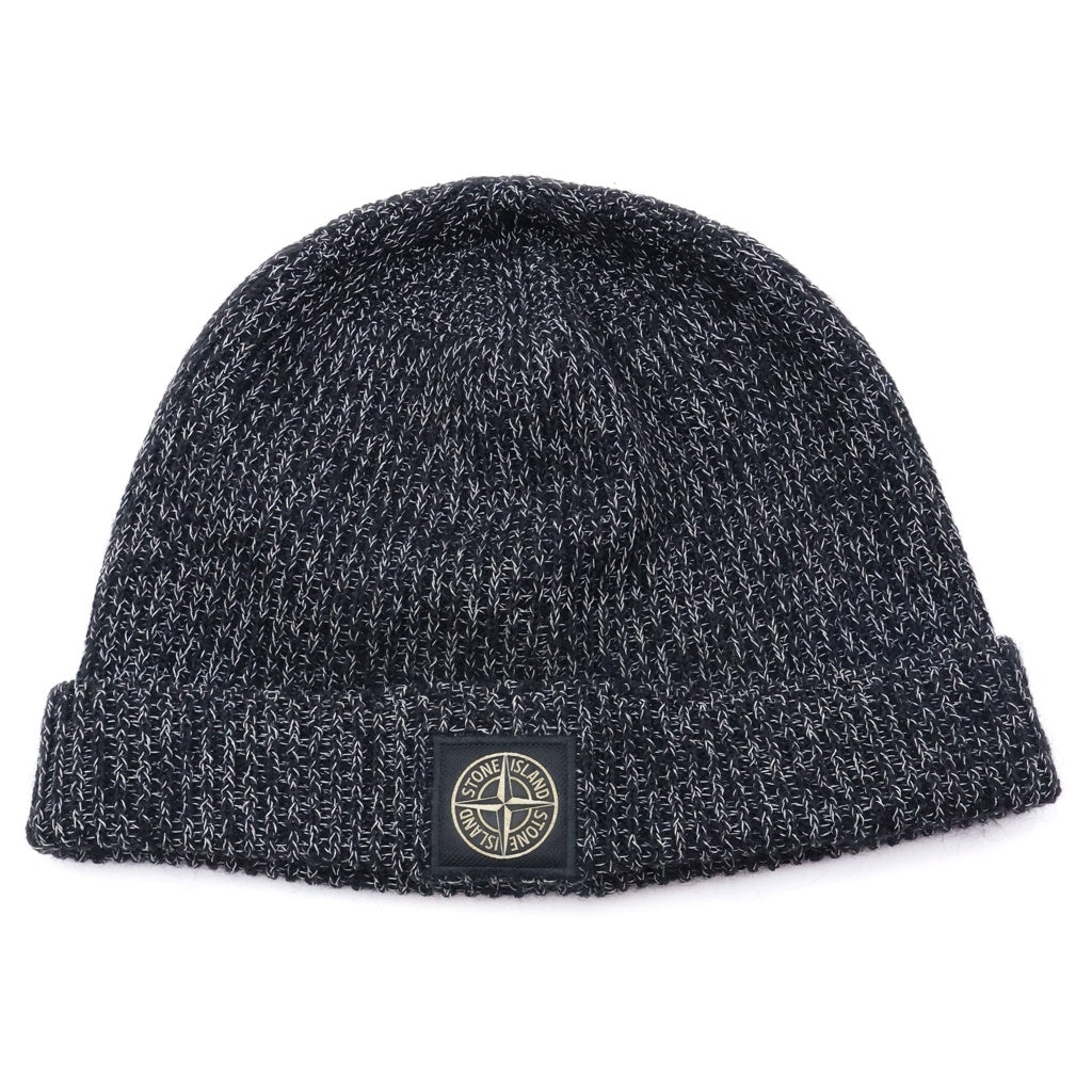 STONE ISLAND(ストーンアイランド) ■コンパスパッチビーニー ニットキャップ ウール K2S15N100001S00L3 グレー レディース