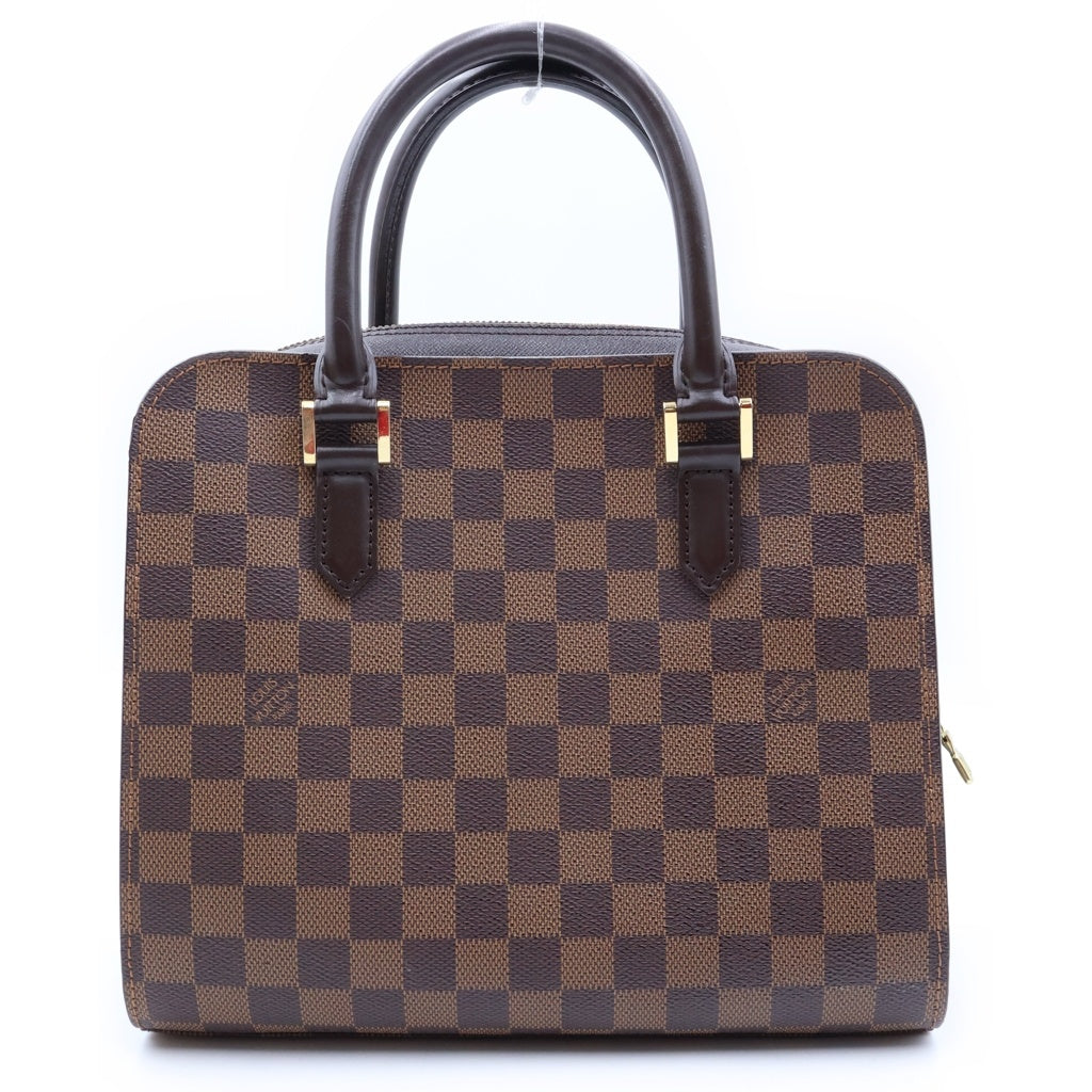 LOUIS VUITTON(ルイヴィトン) ダミエ トリアナ ハンドバッグ PVC×レザー ブラウン N51155 レディース