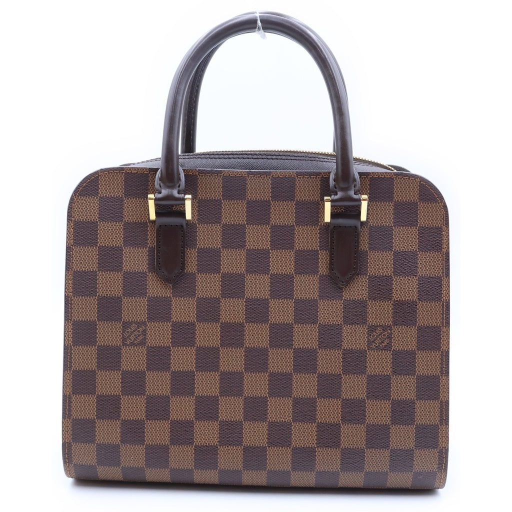 LOUIS VUITTON(ルイヴィトン) ダミエ トリアナ ハンドバッグ PVC×レザー ブラウン N51155 レディース