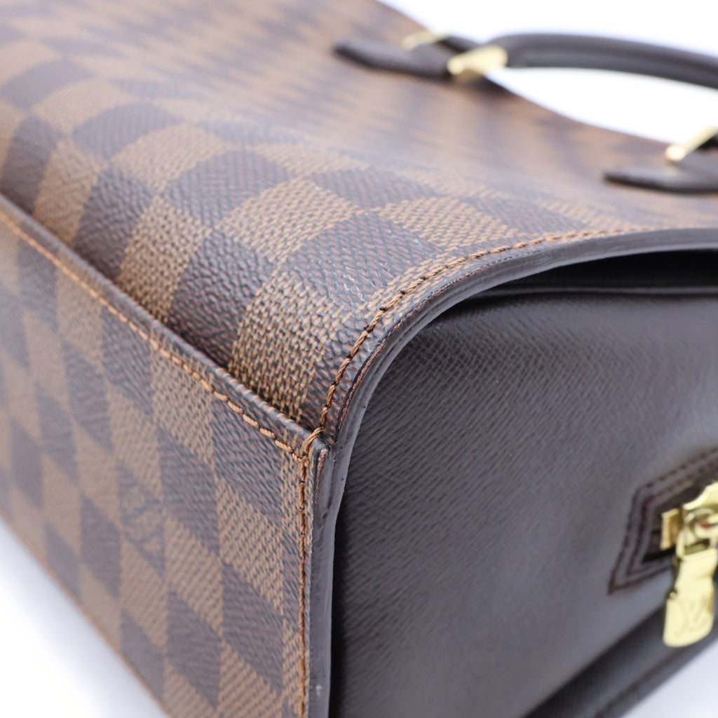 LOUIS VUITTON(ルイヴィトン) ダミエ トリアナ ハンドバッグ PVC×レザー ブラウン N51155 レディース