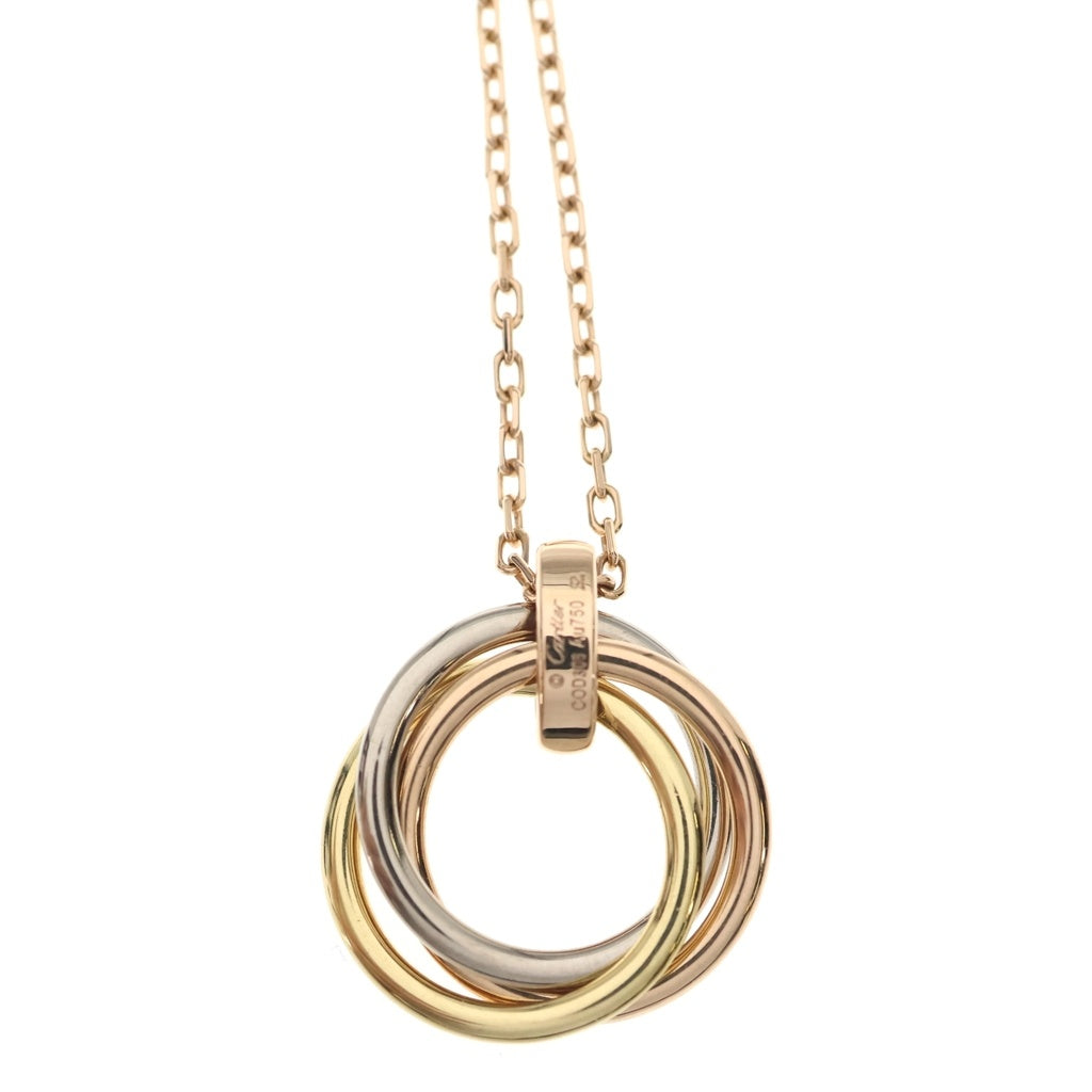 Cartier(カルティエ) トリニティ ネックレス スリーカラー 5Pダイヤ Au750 レディース