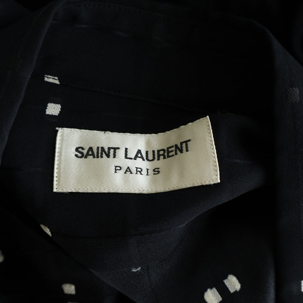 SAINT LAURENT PARIS(サンローランパリ) Yシャツ ドット ブラック