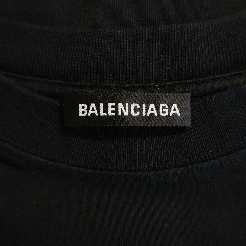 BALENCIAGA(バレンシアガ) ■WEARロゴ 半袖Tシャツ ブラック コットン #XXS 620969 レディース