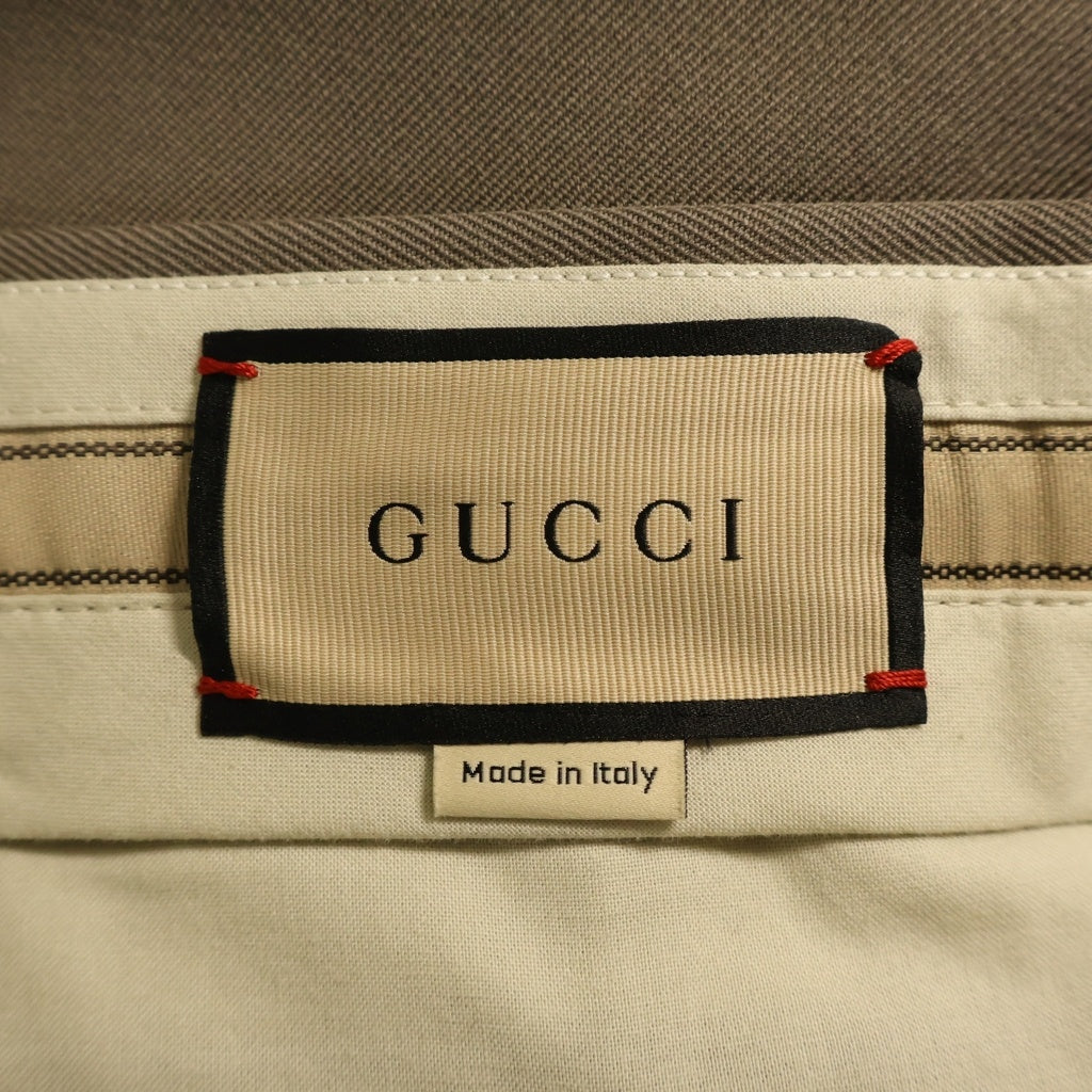 GUCCI(グッチ) ■クロップドパンツ ベージュ ウール #44 6677405 レディース