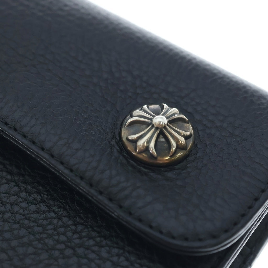 CHROME HEARTS(クロムハーツ) WAVE ウェーブ レザーウォレット 長財布 ブラック