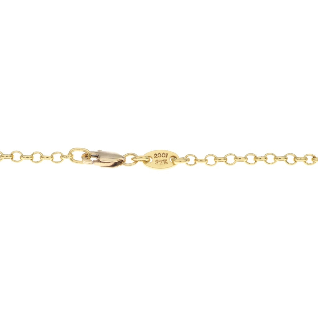 CHROME HEARTS(クロムハーツ) 22K NECKCHAIN R20 ロールチェーンネックレス 20inch ゴールド