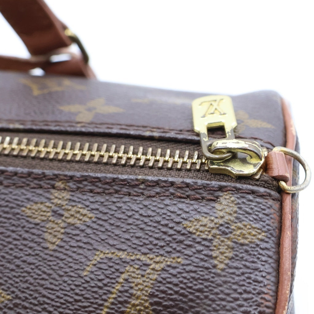 LOUIS VUITTON(ルイヴィトン) モノグラム パピヨン30 旧型 ハンドバッグ ブラウン PVC×レザー M51385 レディース