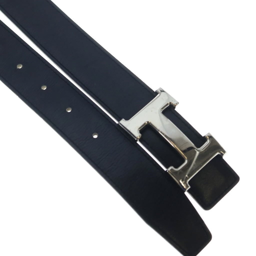 HERMES(エルメス) コンスタンス ベルト Hバックル シルバー金具 □A刻印 ブラック/ブラウン レディース