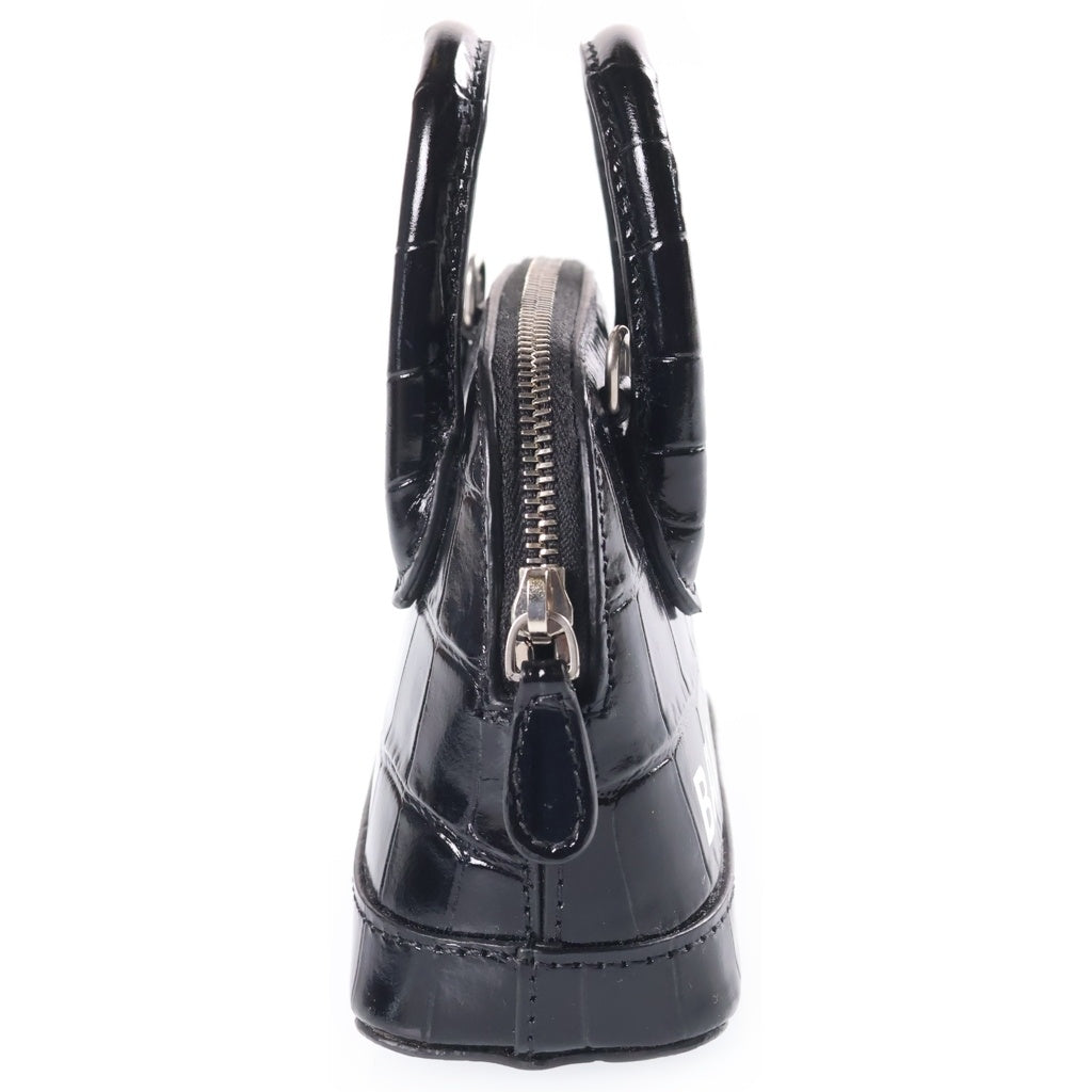BALENCIAGA(バレンシアガ) ヴィル トップハンドル ミニショルダーバッグ 黒 レザー 639756 レディース