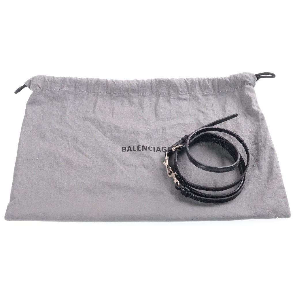 BALENCIAGA(バレンシアガ) ヴィル トップハンドル ミニショルダーバッグ 黒 レザー 639756 レディース
