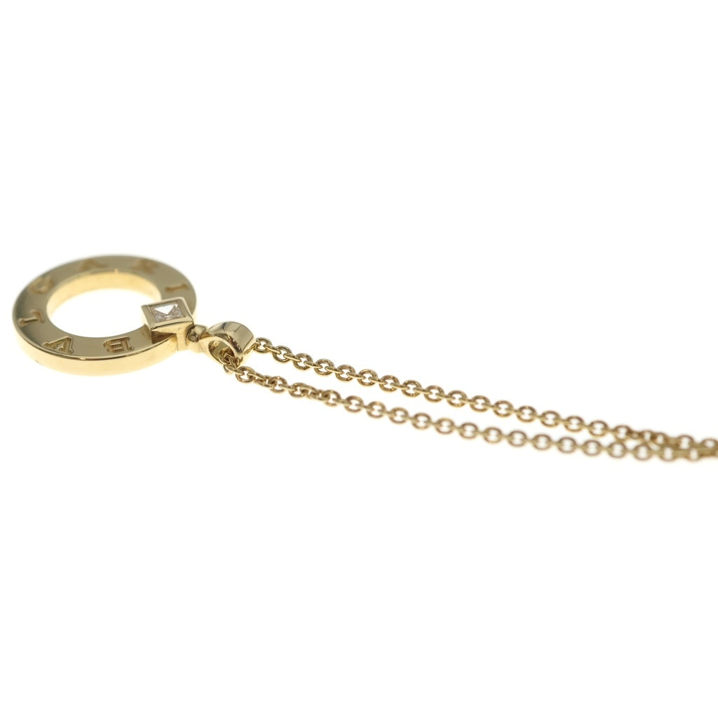 BVLGARI(ブルガリ) ブルガリブルガリ サークル 1P ダイヤネックレス K18YG 361078 レディース