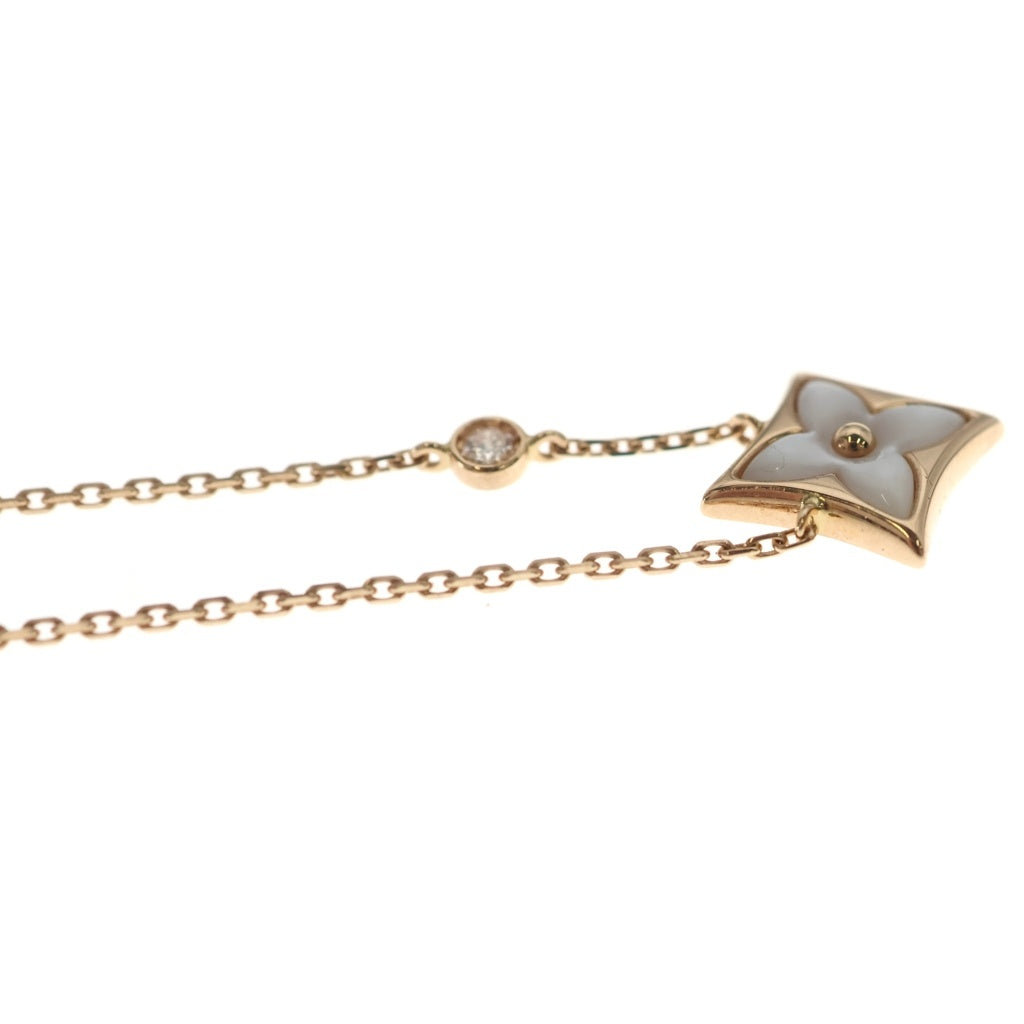 LOUIS VUITTON(ルイヴィトン) ブロッサムBB マザーオブパール 1PDダイヤ ネックレス 750 3.5g Q93892 レディース