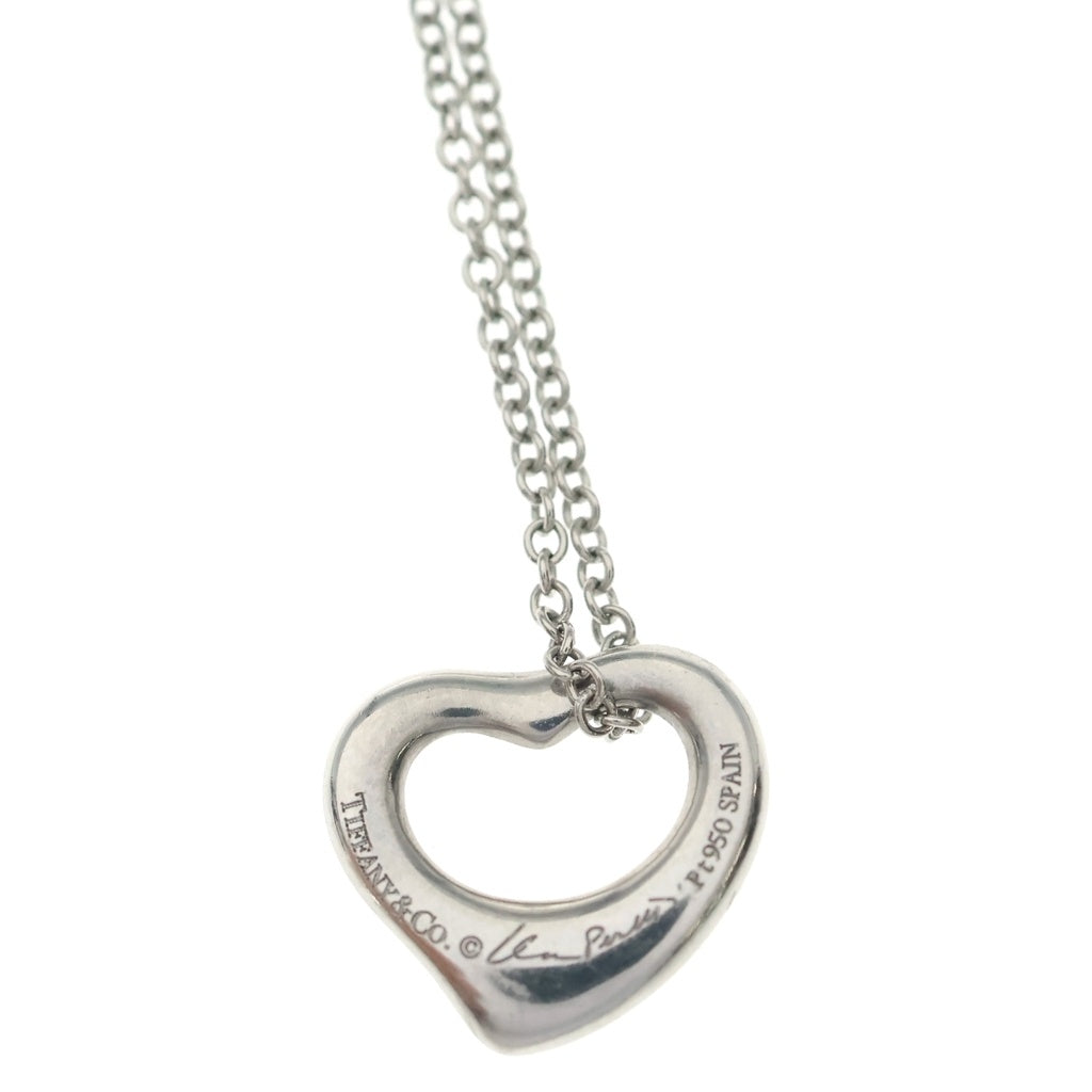 TIFFANY & Co.(ティファニー) エルサペレッティ オープンハート ネックレス Pt950 3.8g レディース