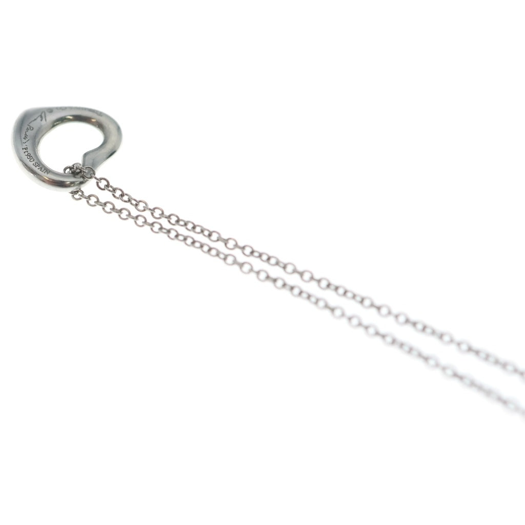 TIFFANY & Co.(ティファニー) エルサペレッティ オープンハート ネックレス Pt950 3.8g レディース
