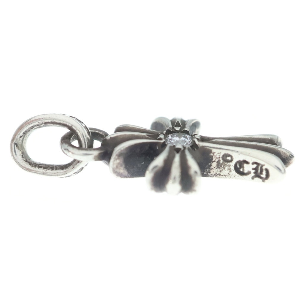 CHROME HEARTS(クロムハーツ) CRS BBYFAT DMND ベイビーファットクロス 両面1ダイヤ ペンダントトップ シルバー BCA238