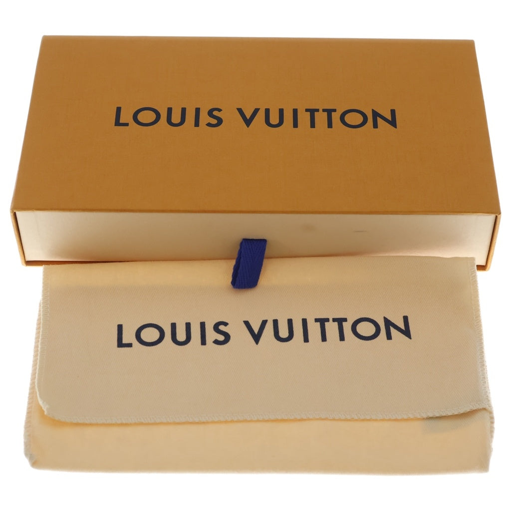 LOUIS VUITTON(ルイヴィトン) モノグラム・アンプラント リンク クォーツ ジッピーウォレット ホワイト レザー長財布 M2A358 レディース