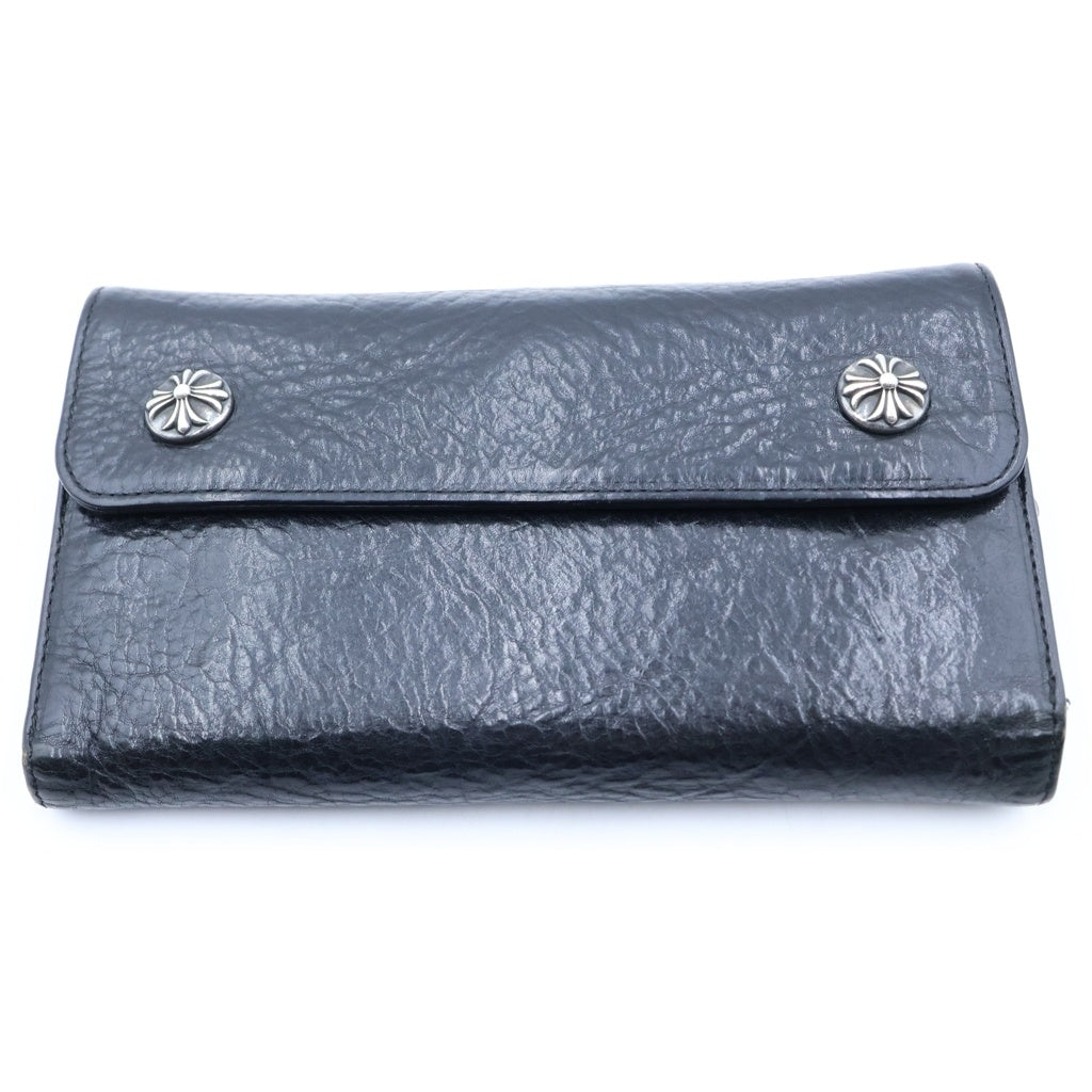 CHROME HEARTS(クロムハーツ) ■WAVE Wallet ウェーブウォレット 長財布 レザー