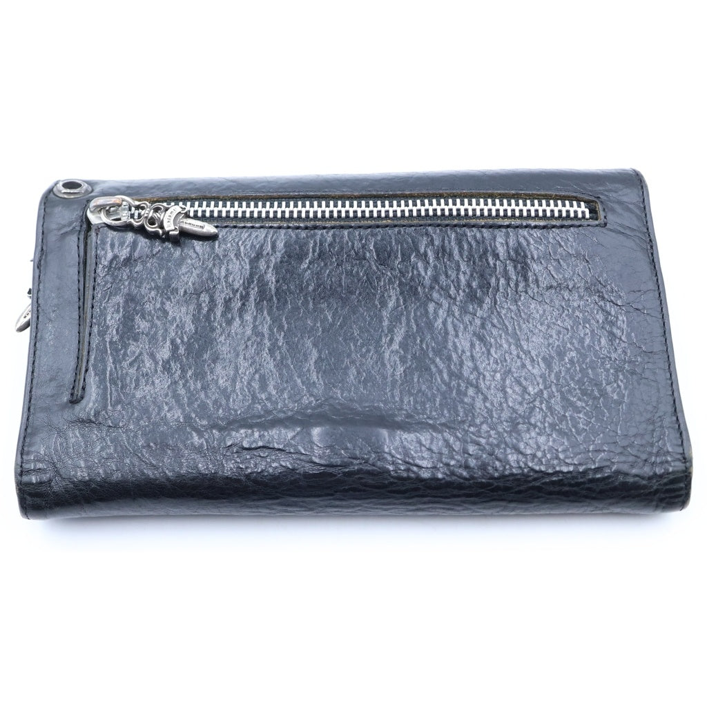 CHROME HEARTS(クロムハーツ) ■WAVE Wallet ウェーブウォレット 長財布 レザー