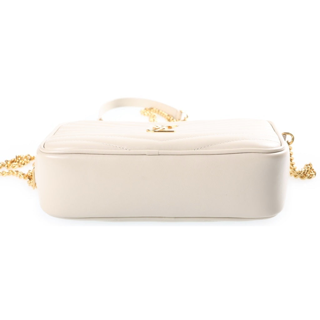 SAINT LAURENT PARIS(サンローランパリ) ルー カチェーンショルダーバッグ アイボリー レザー 748849 レディース