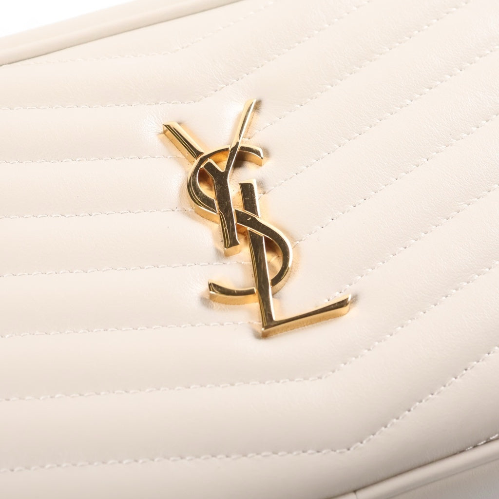 SAINT LAURENT PARIS(サンローランパリ) ルー カチェーンショルダーバッグ アイボリー レザー 748849 レディース
