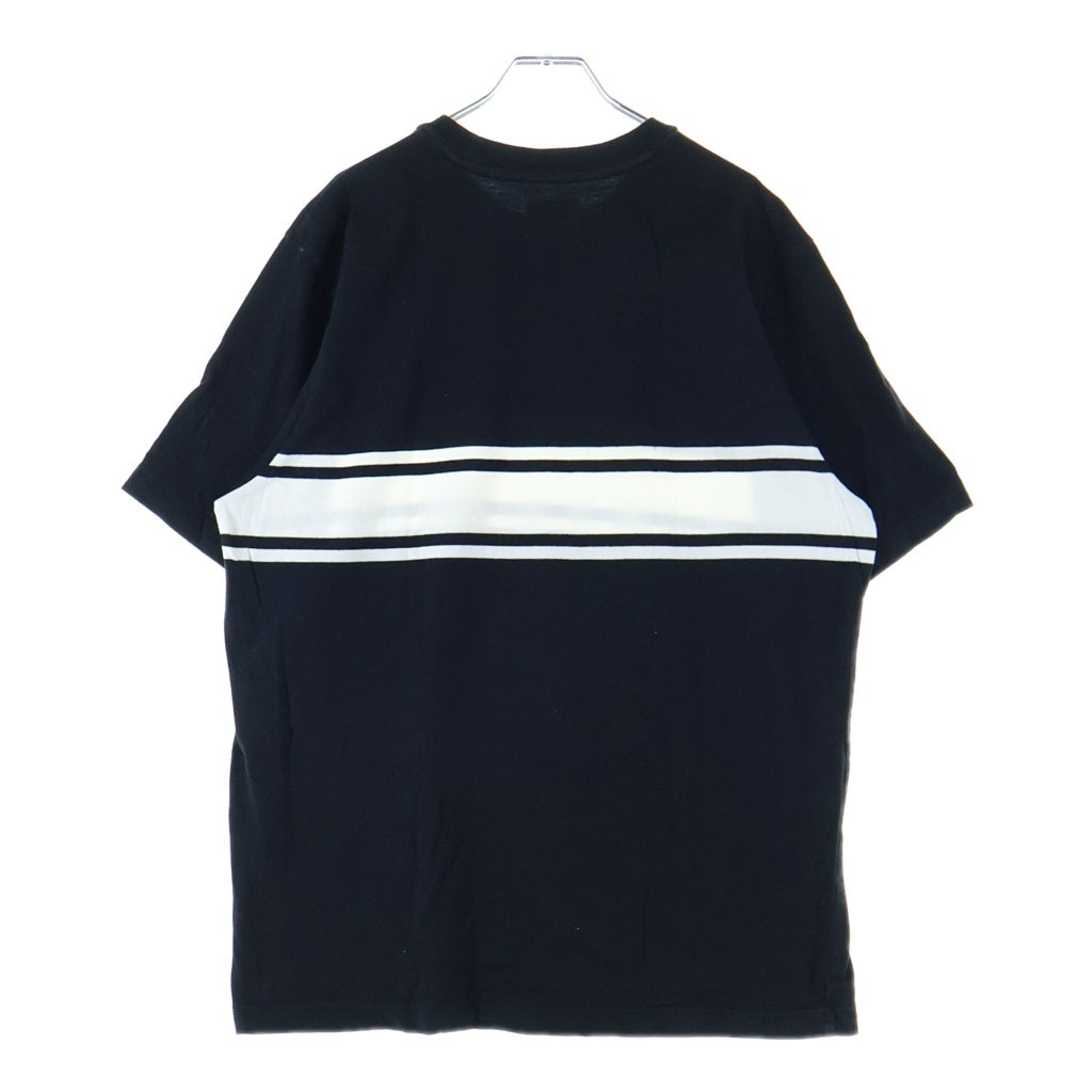 SUPREME(シュプリーム) 18SS Stripe Tee ロゴ刺繍 ストライプ 半袖Tシャツ カットソー コットン ブラック