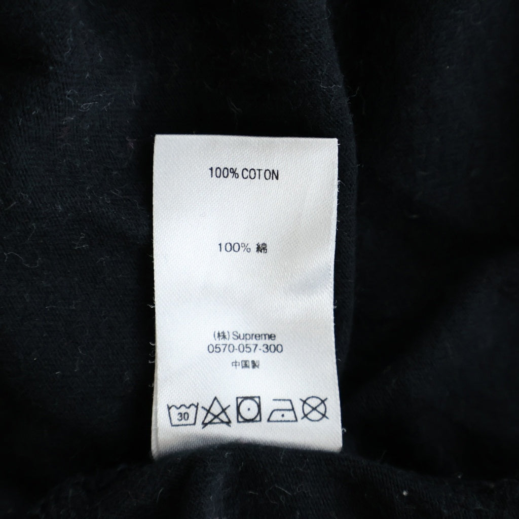SUPREME(シュプリーム) 18SS Stripe Tee ロゴ刺繍 ストライプ 半袖Tシャツ カットソー コットン ブラック