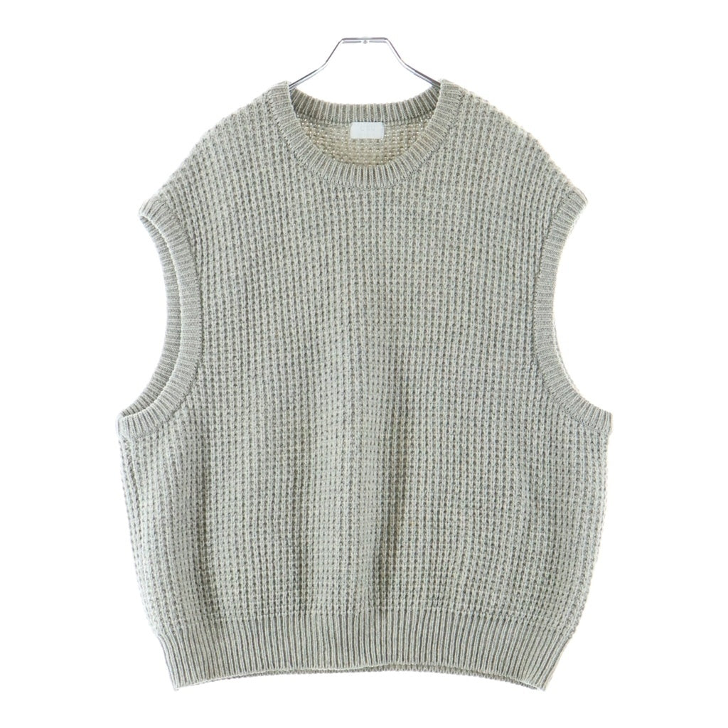 URU(ウル) 19AW KNIT VEST TYPE A ニットベスト ウール グレー 19FUK05A
