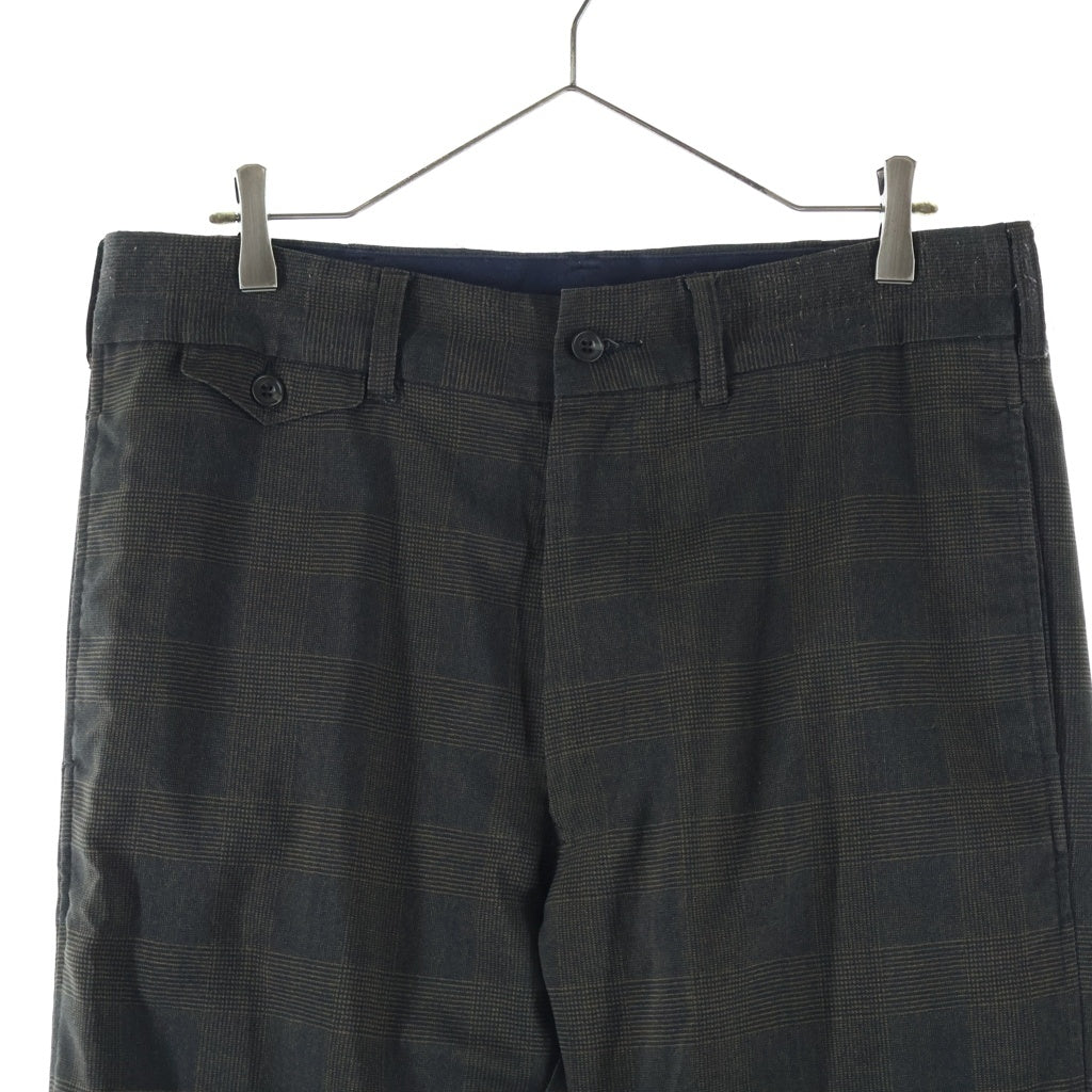 Needles(ニードルス) Flap Pocket Boot-Cut Trouser フラップポケット ブーツカット トラウザー スラックスパンツ グレンチェック柄 ブラウン GL171